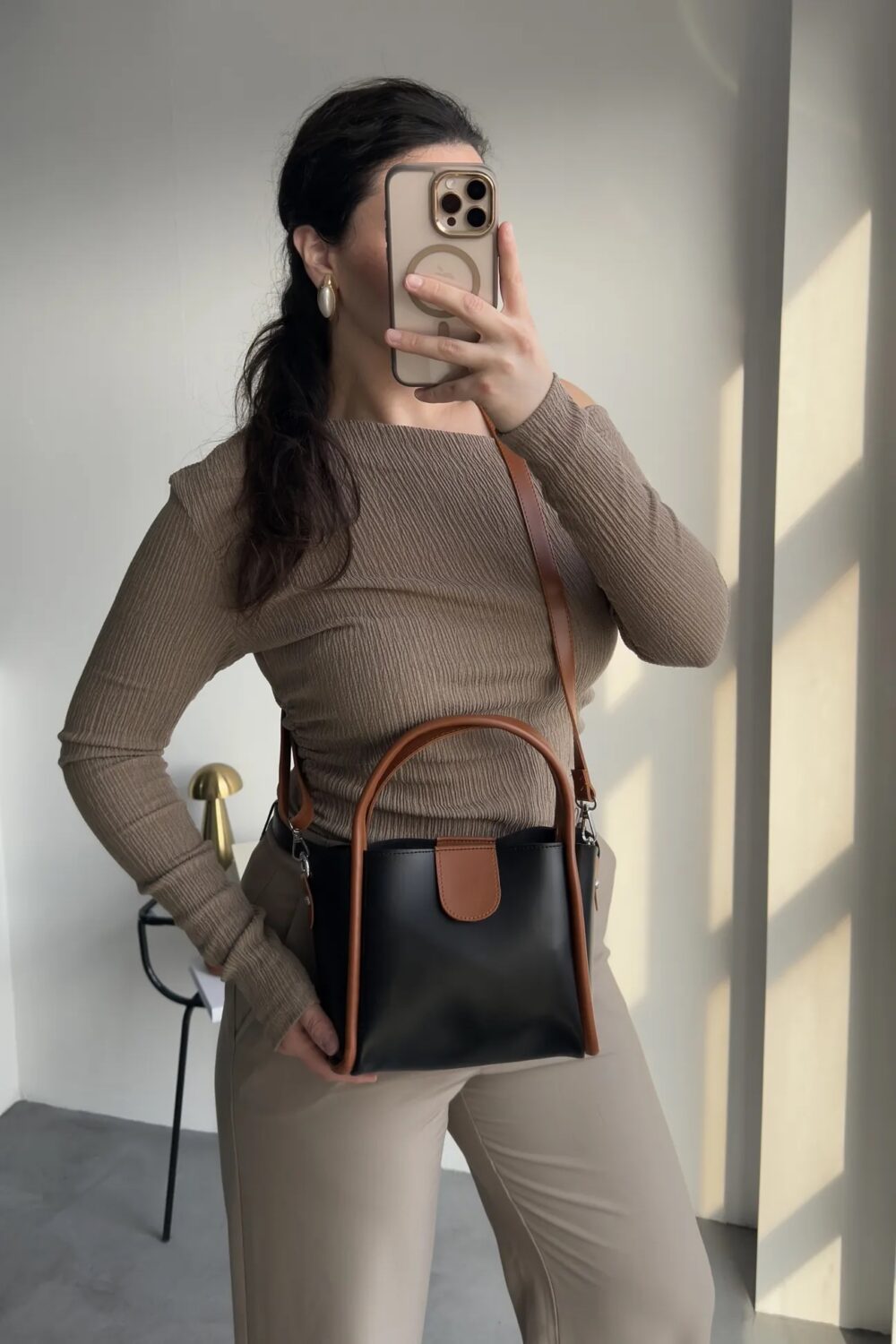 Beca Black & Havane + Purse