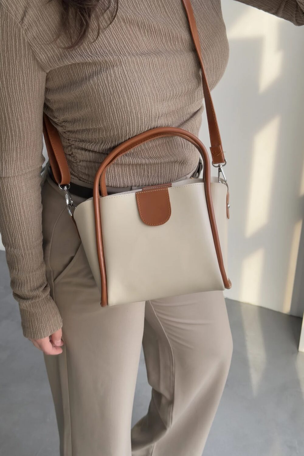 Beca Beige & Havane + Purse