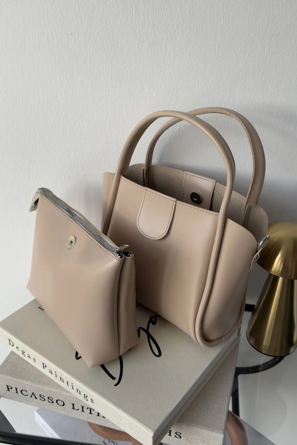 Beca beige + Purse