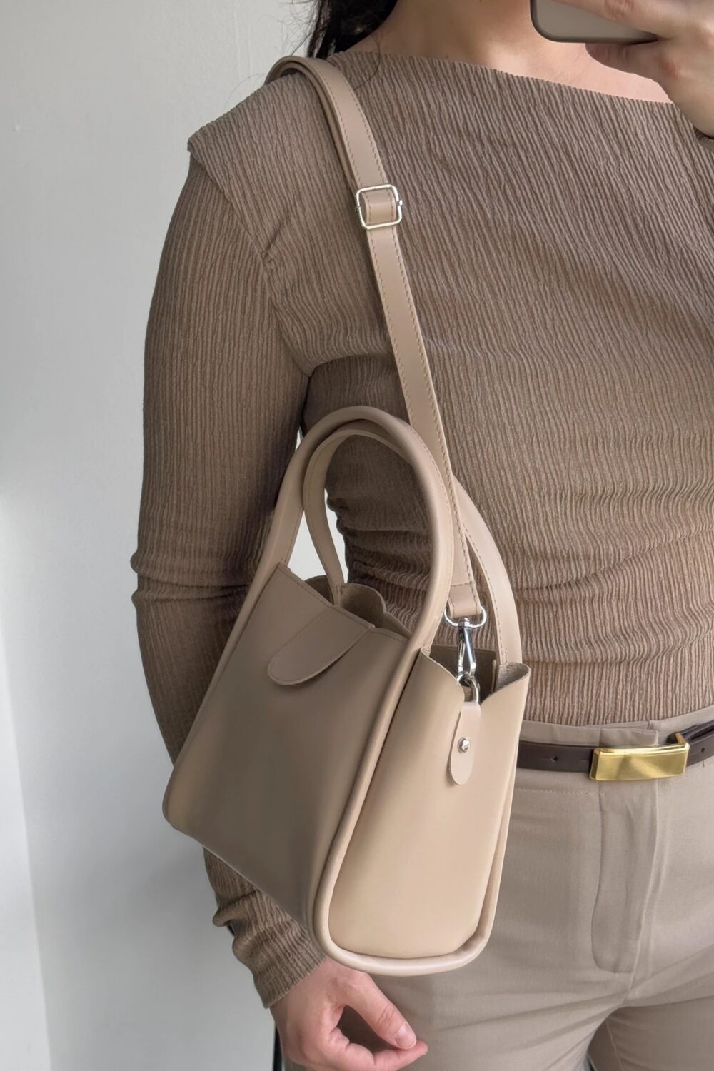 Beca beige + Purse