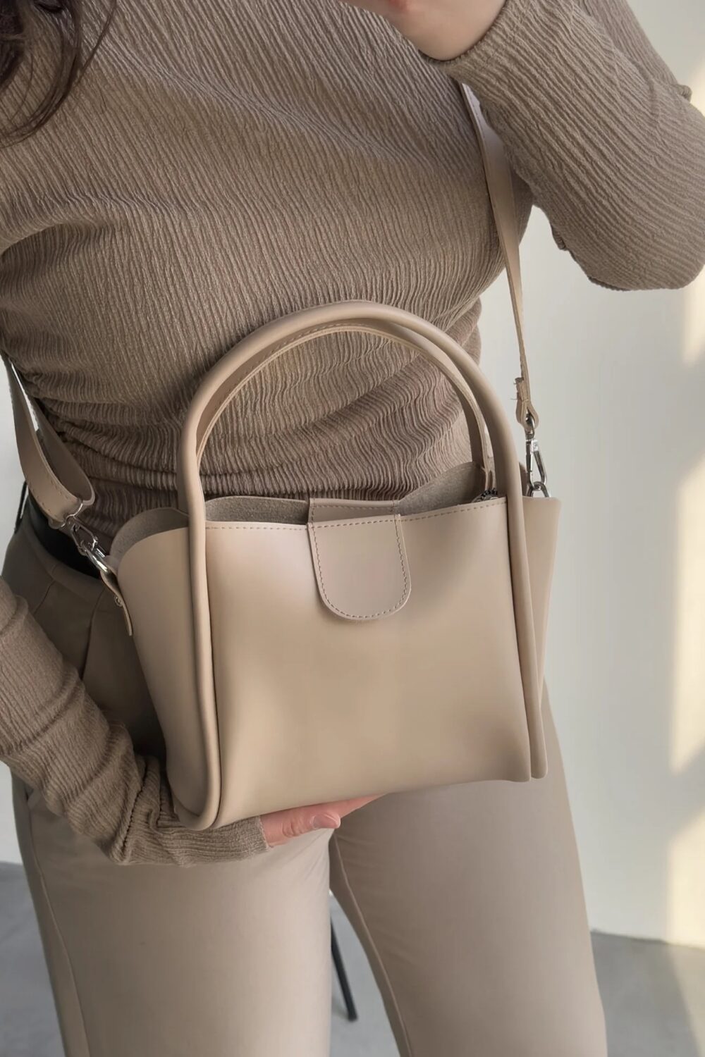 Beca beige + Purse
