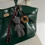 Grey Teddy Bag Charm