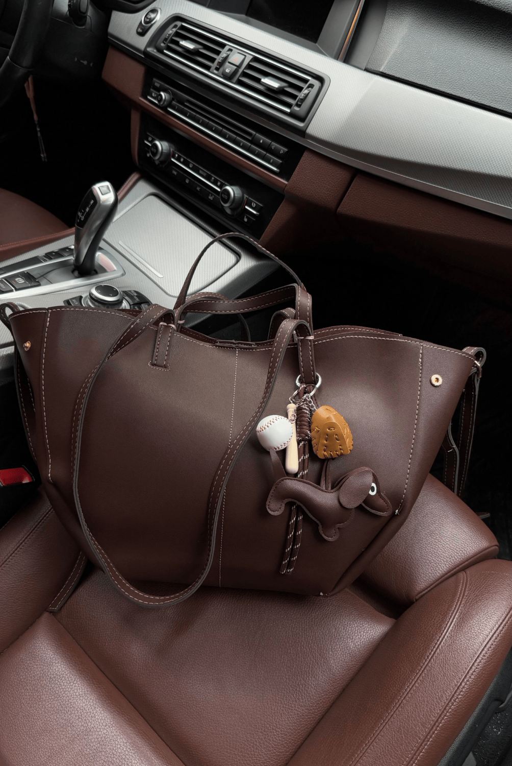 Brown Dog Toy Bag Charm