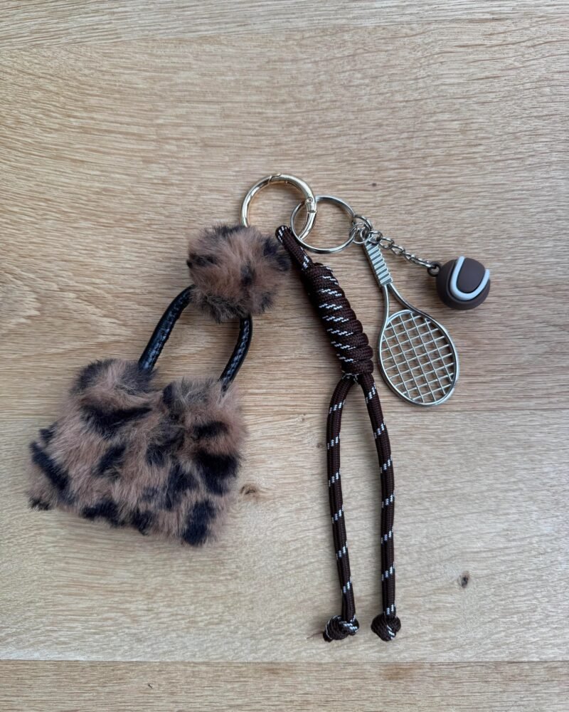 Leopard Tennis Bag Charm - Image 2