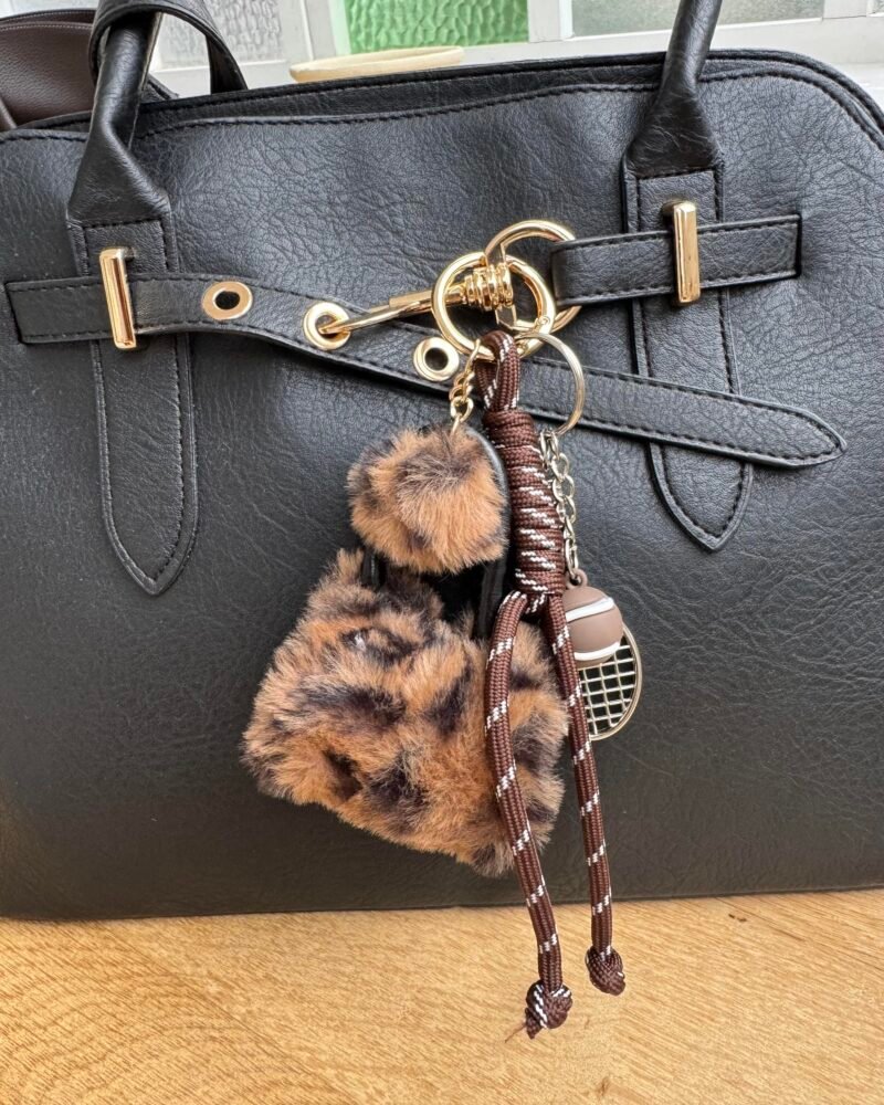 Leopard Tennis Bag Charm