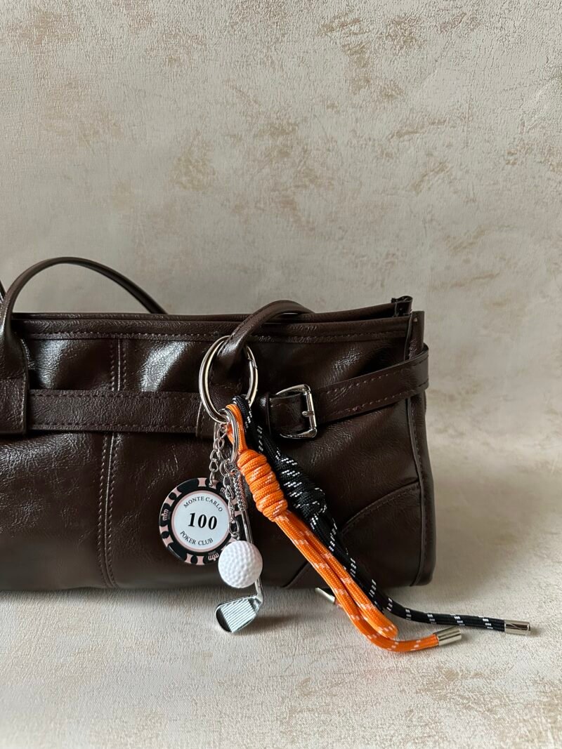 Gold Token Bag Charm