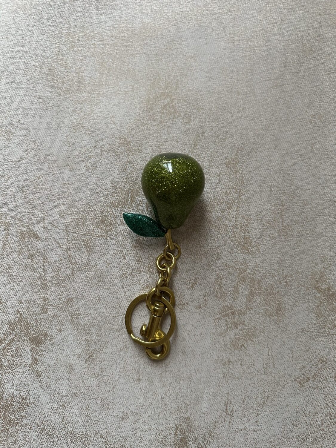 Viral Green Pear Bag Charm