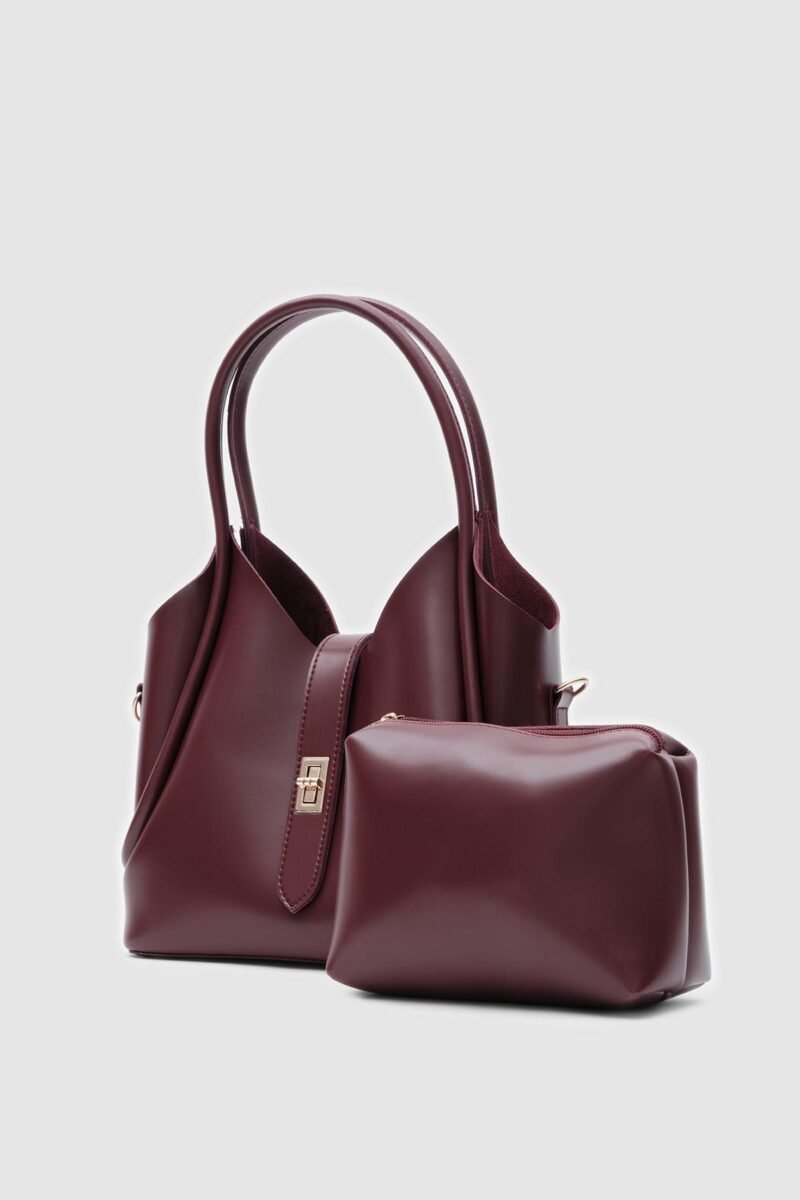 Cindy Bordeaux + Purse - Image 2