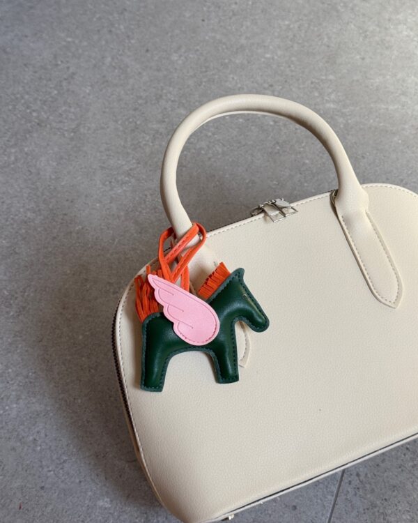 Rodeo Pegase Horse Green & Pink Charm