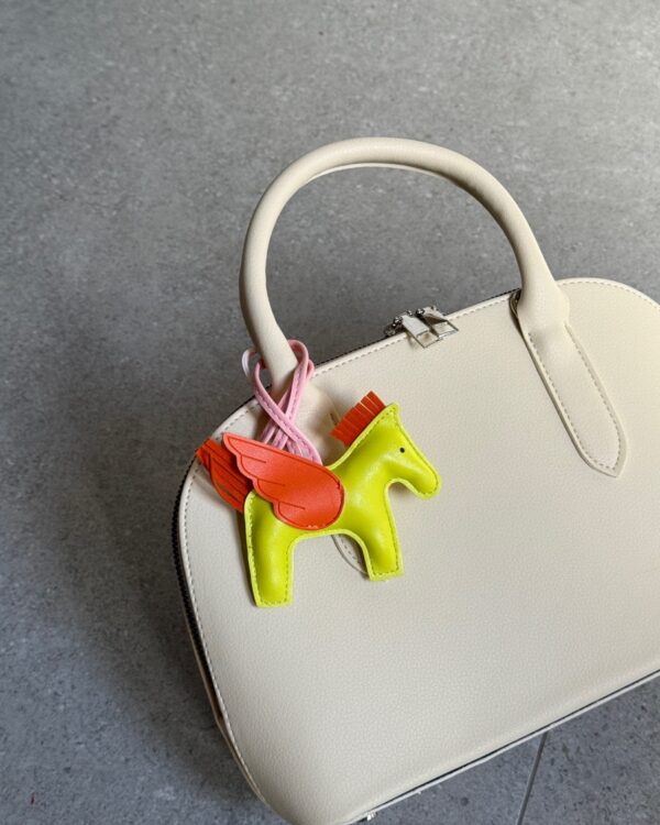 Rodeo Pegase Horse Mint & Orange Charm