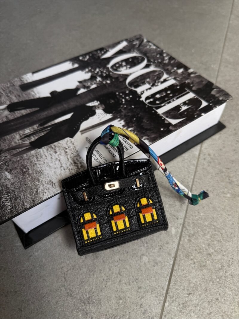 Petite Maison Black Bag Charm - Image 2