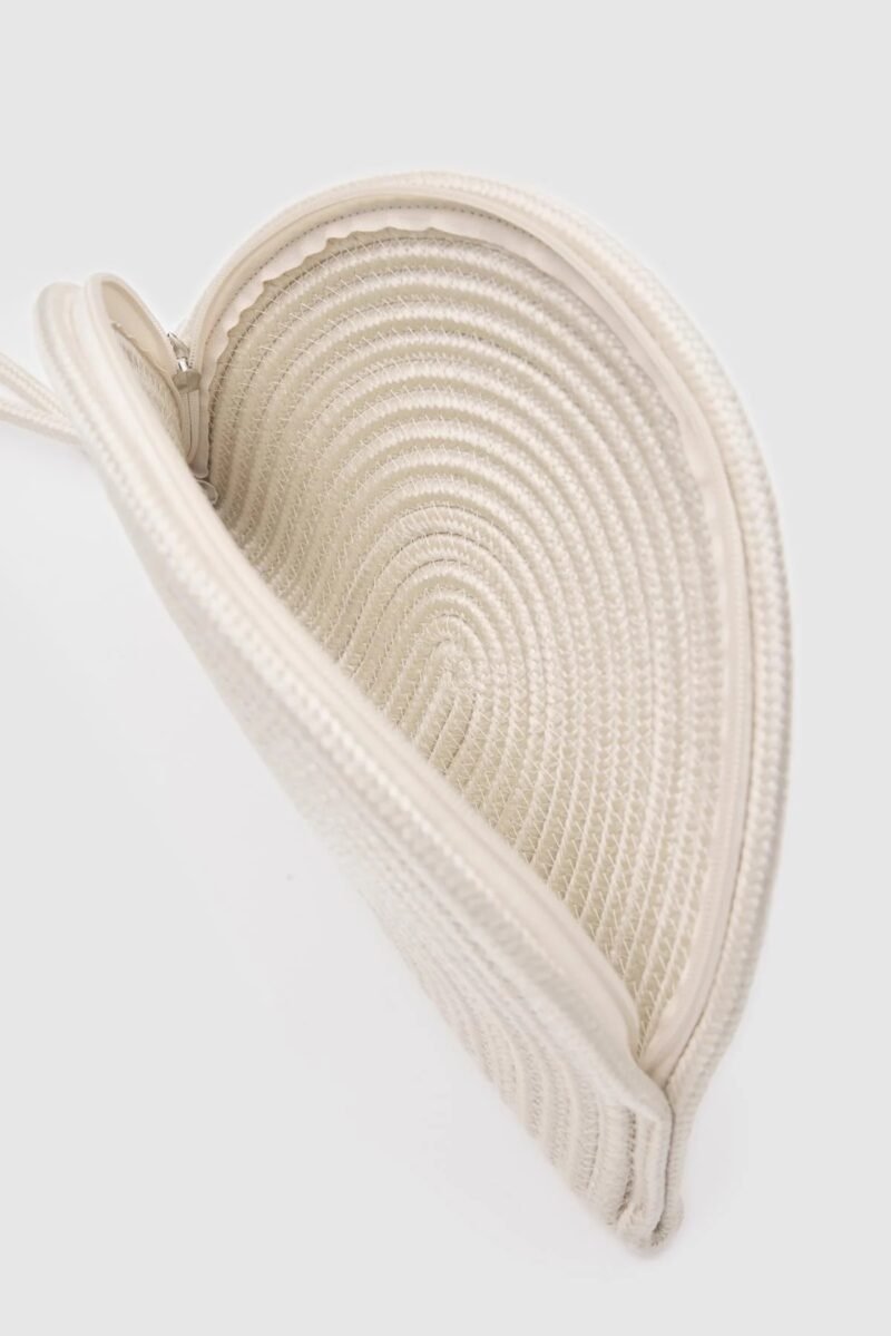 Breeze Cream Straw Handmade Clutch - Image 7