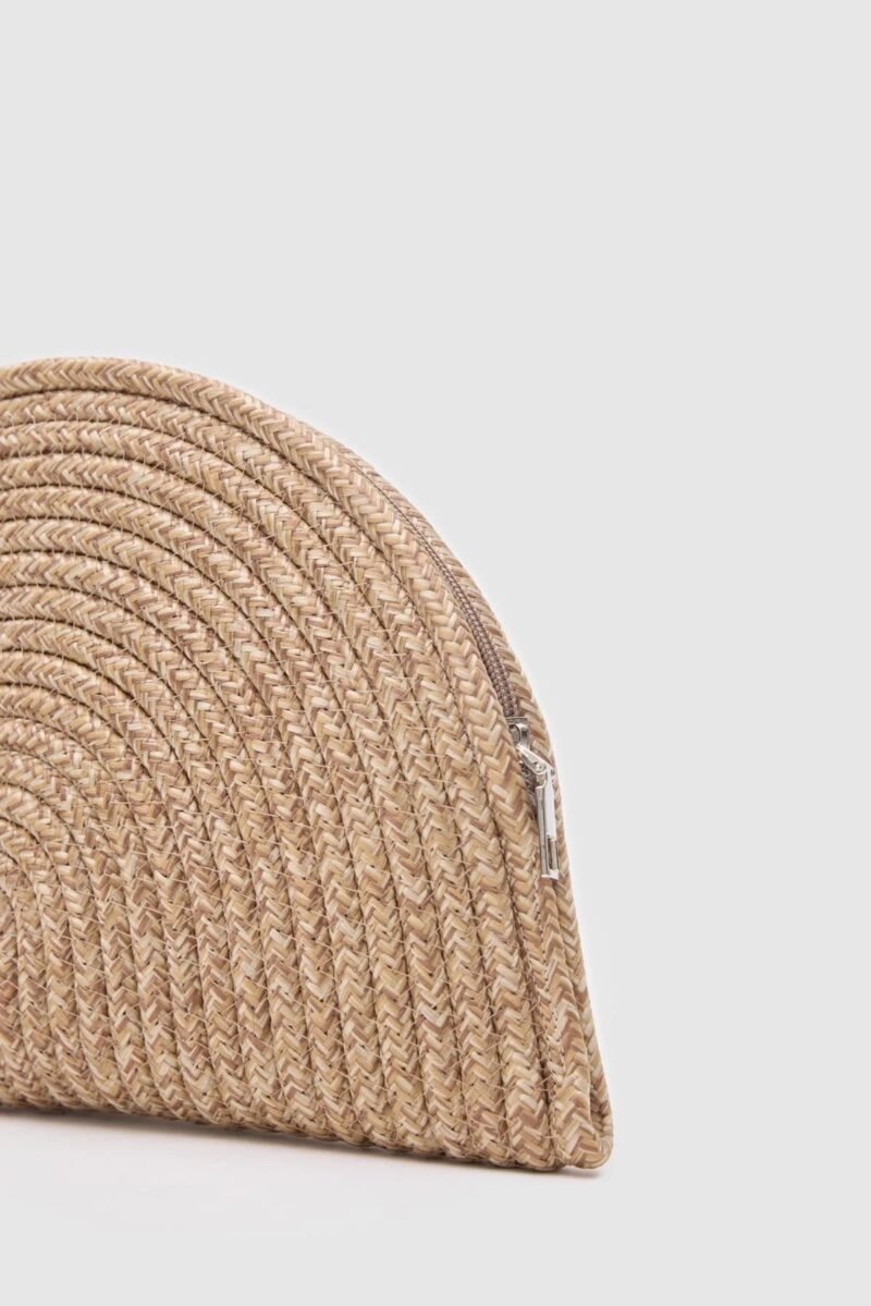 Breeze Nude Straw Handmade Clutch - Image 6
