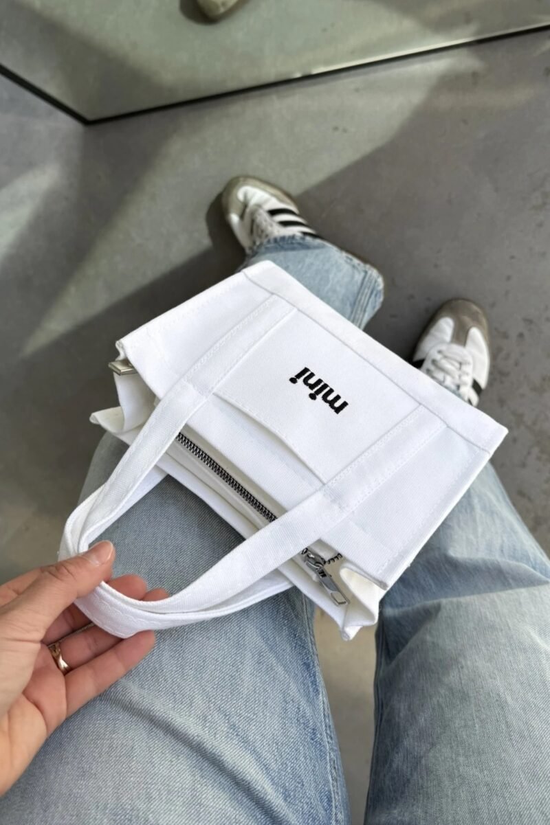 Mini Tote White - Image 5