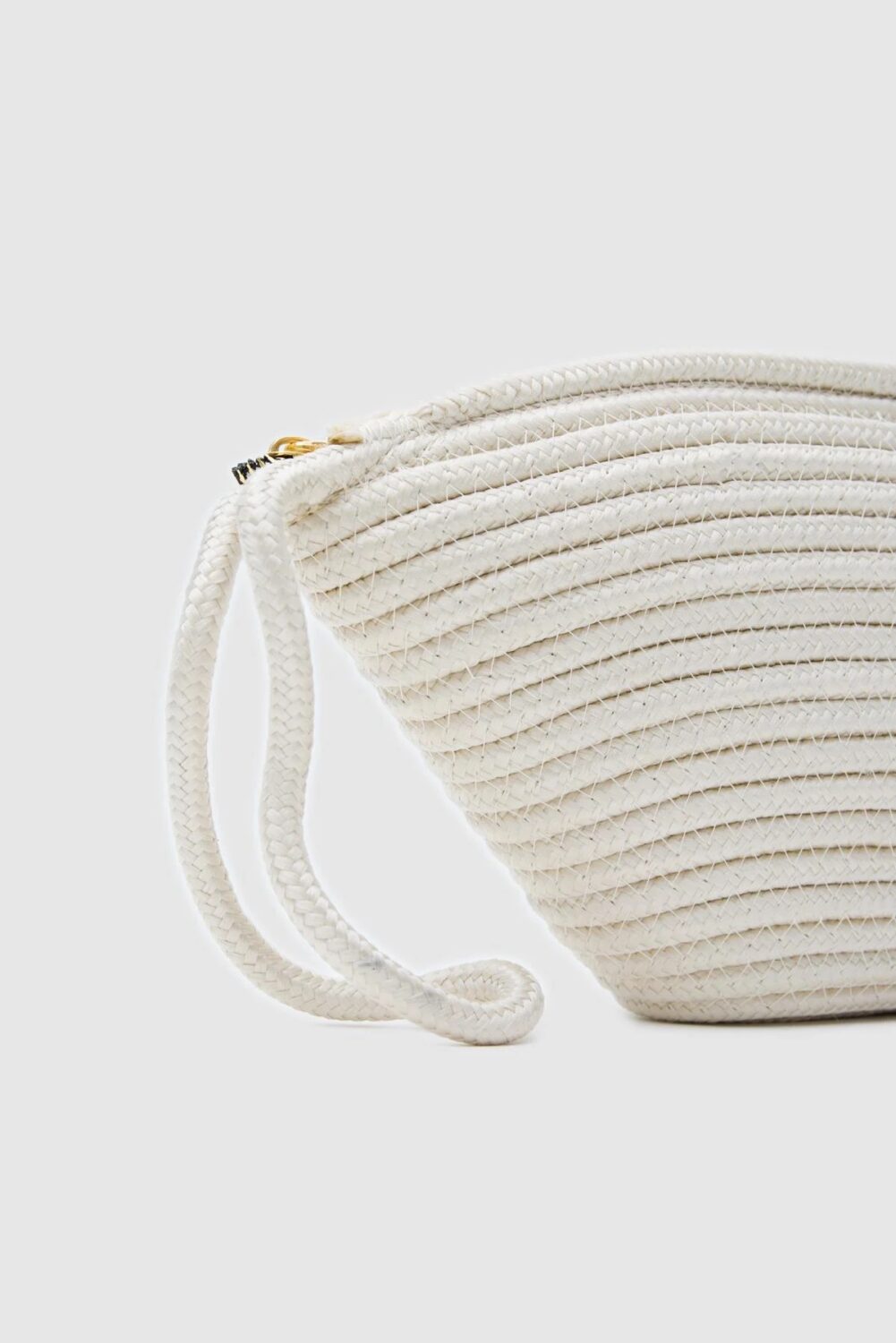 Rome Cream Straw Handmade Clutch