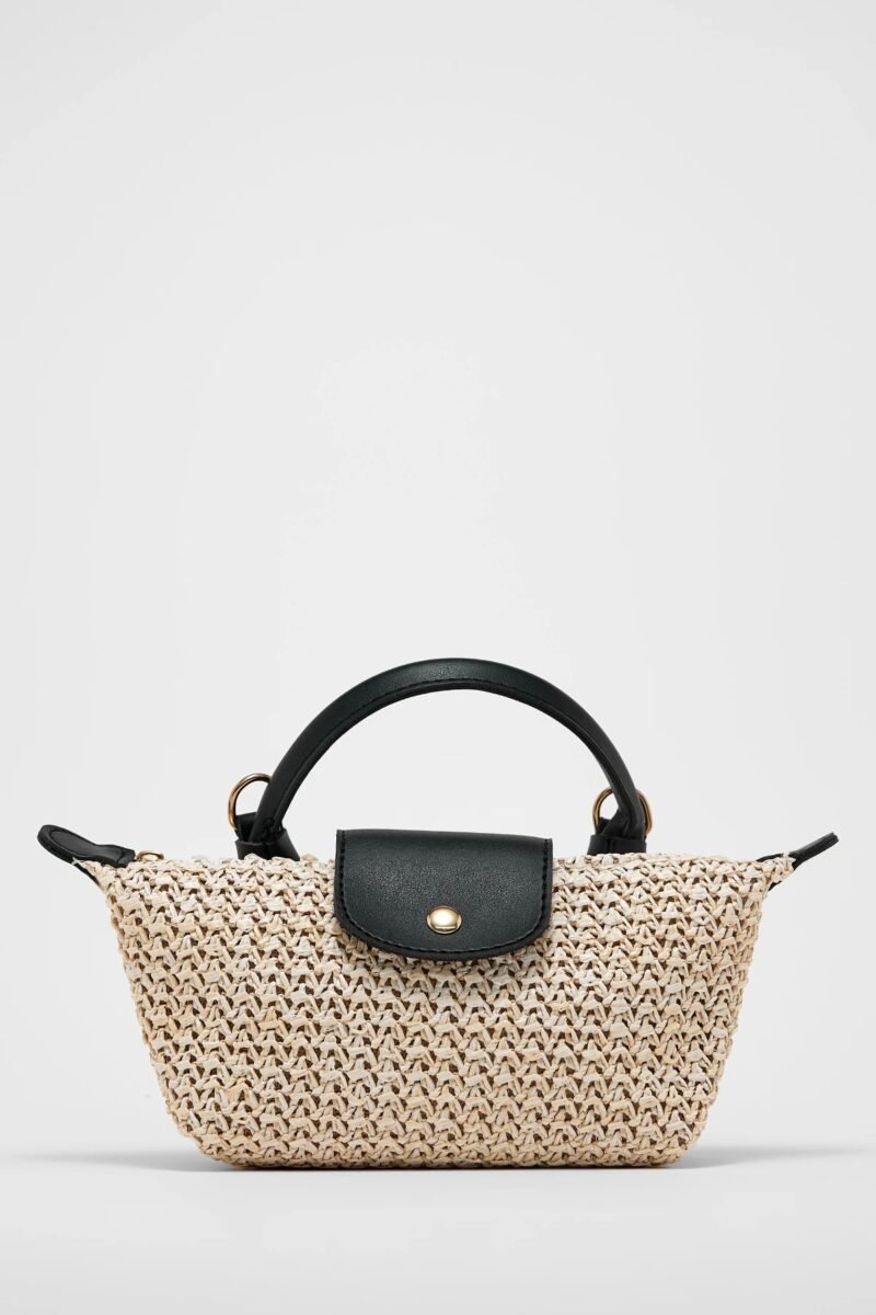 Mini Tiger Straw Black