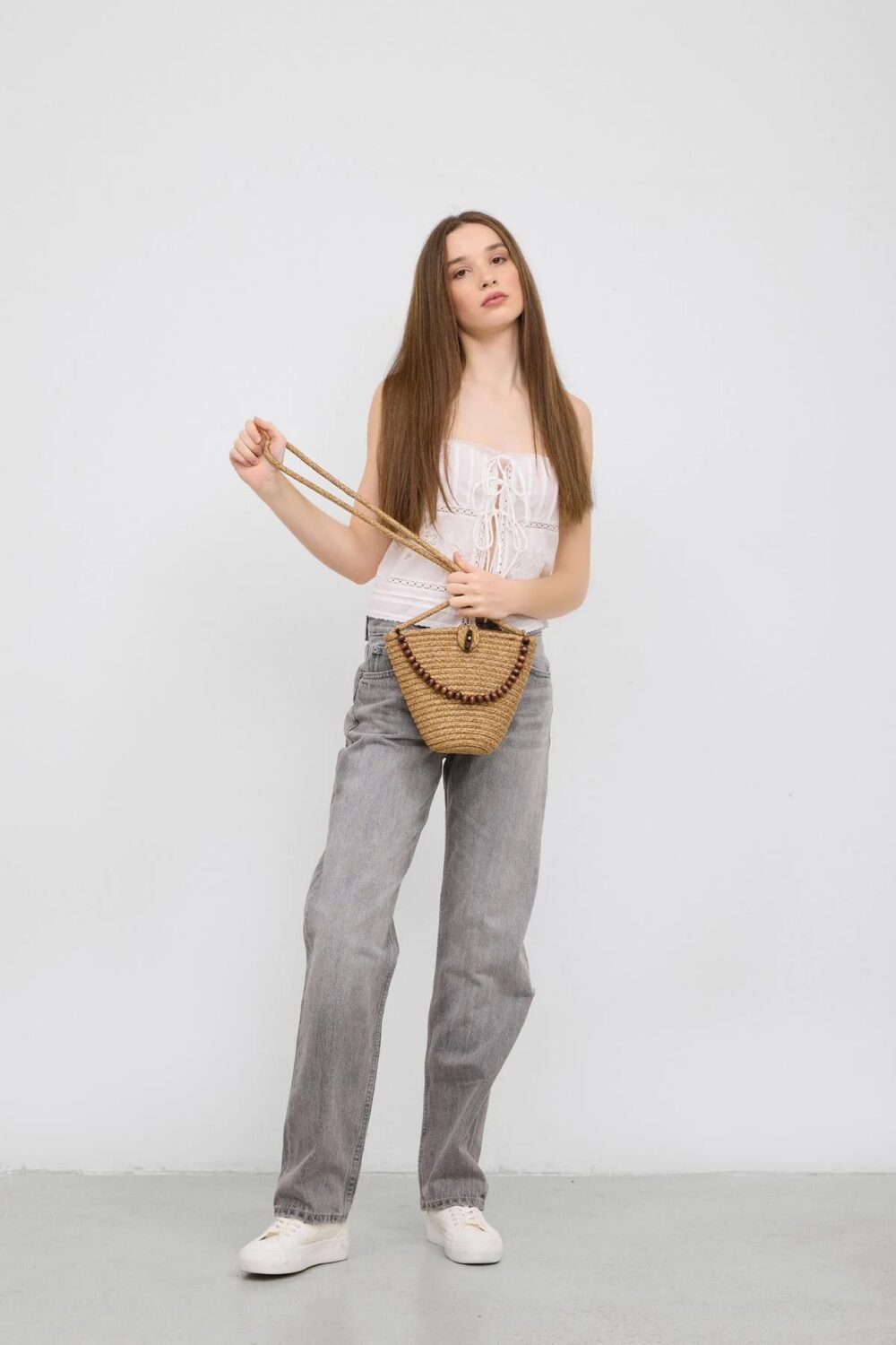 Cala Handmade Straw Nude