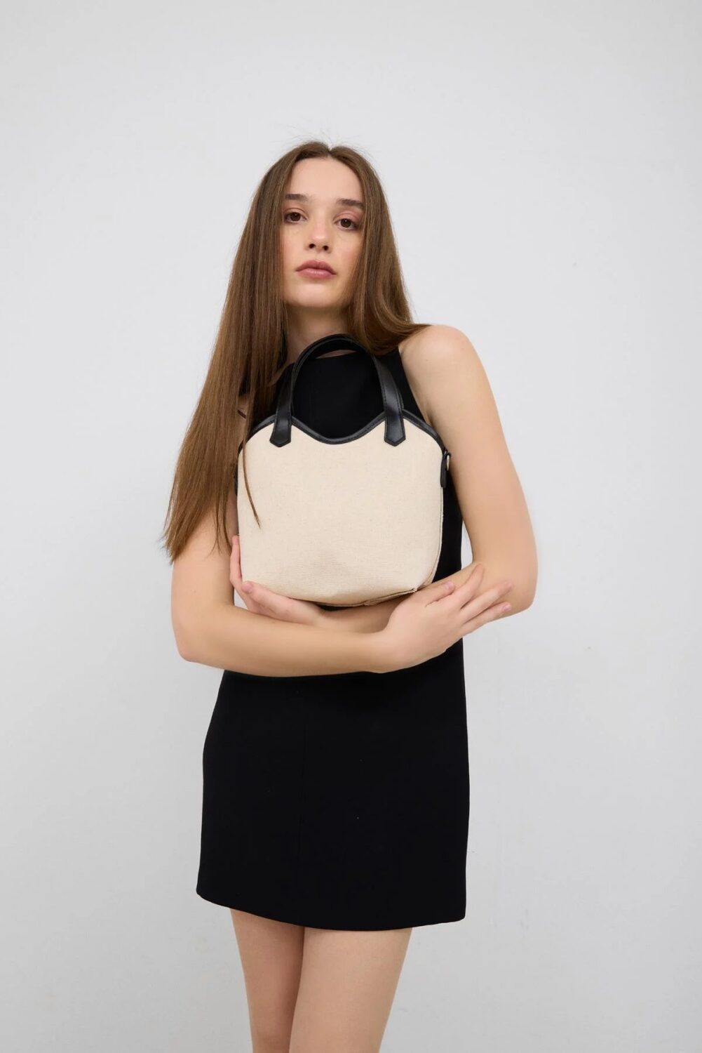 Rosalie Canvas Black + Purse