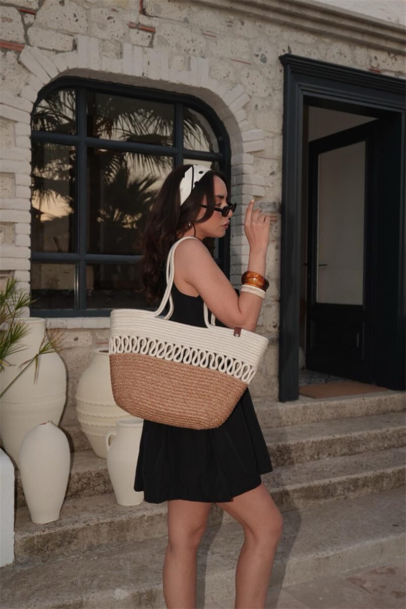 Miami Cream Handmade Straw - Image 6