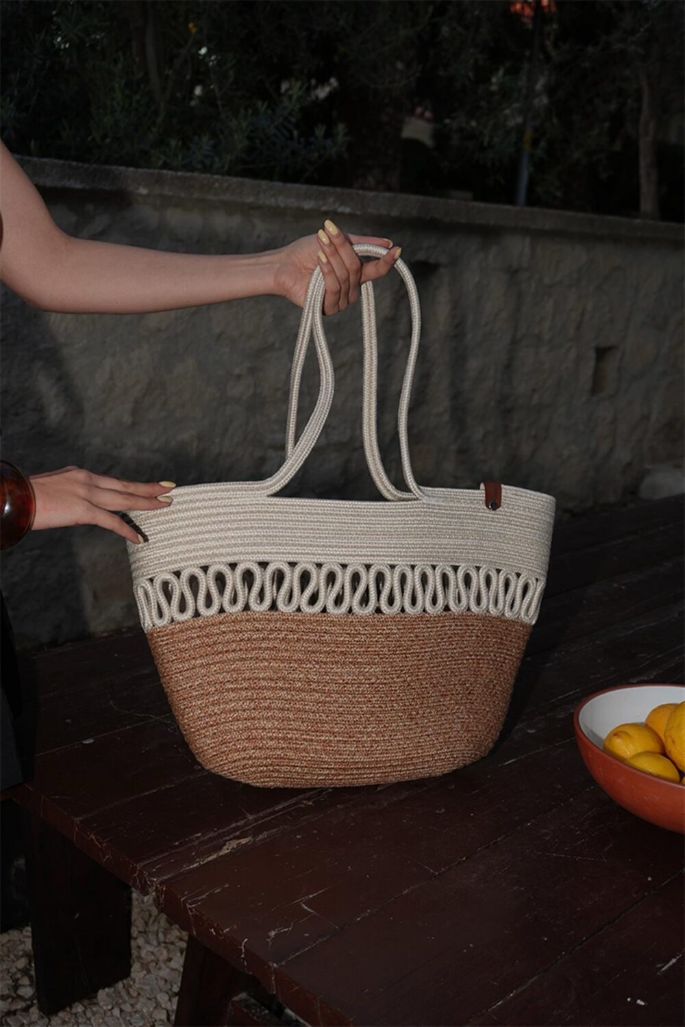 Miami Cream Handmade Straw