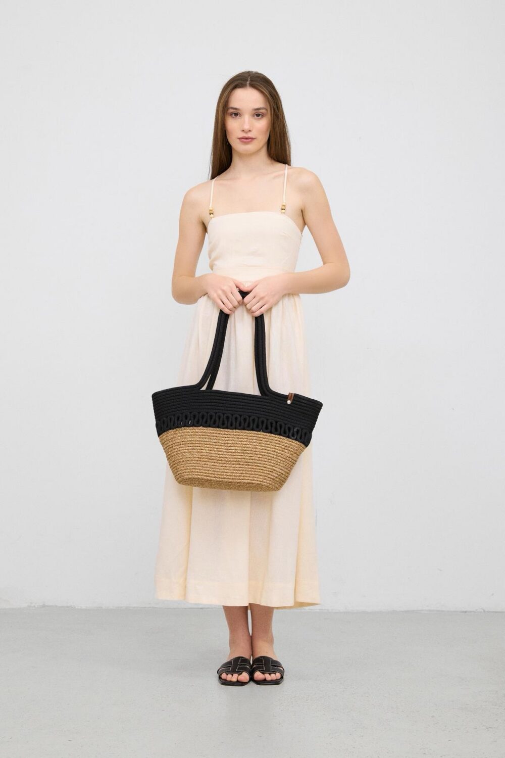 Miami Black Handmade Straw