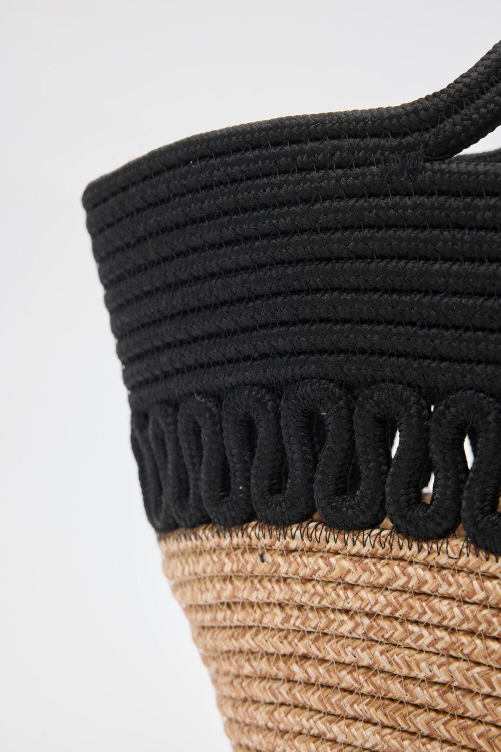 Miami Black Handmade Straw