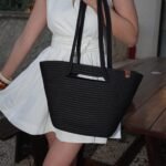 Roya Handmade Straw Black