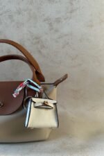 Birkin White Bag charm