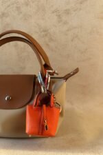 Orange Classic Lock Bag Charm