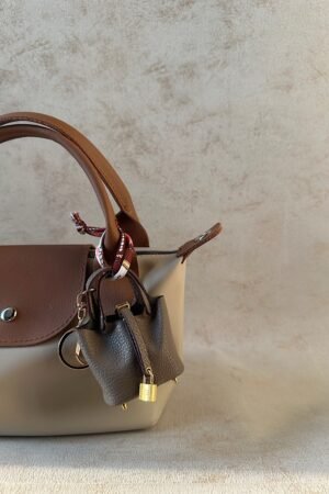 Brown Classic Lock Bag Charm