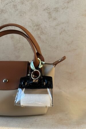 Mini Black Transparent Birkin charm
