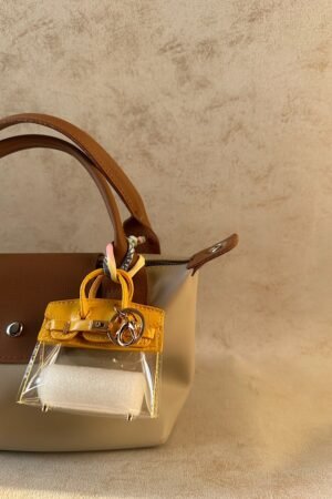 Mini Yellow Transparent Birkin charm