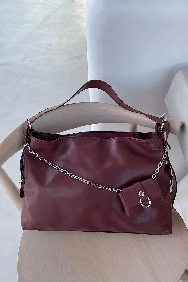 Bucks Bordeaux + Mini Purse - Image 2