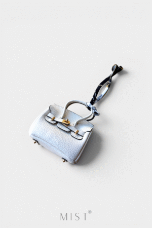 Baby Birkin White Bag Charm