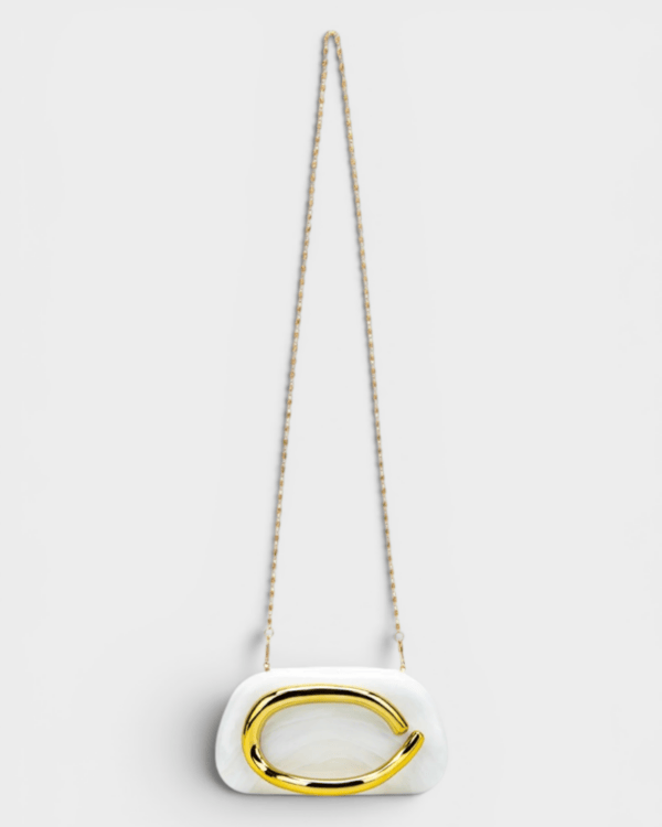 Nelly White Clutch