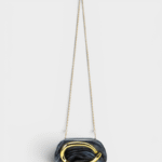 Nelly Marble Black  Clutch