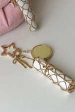 Gold Star Lipstick Keychain