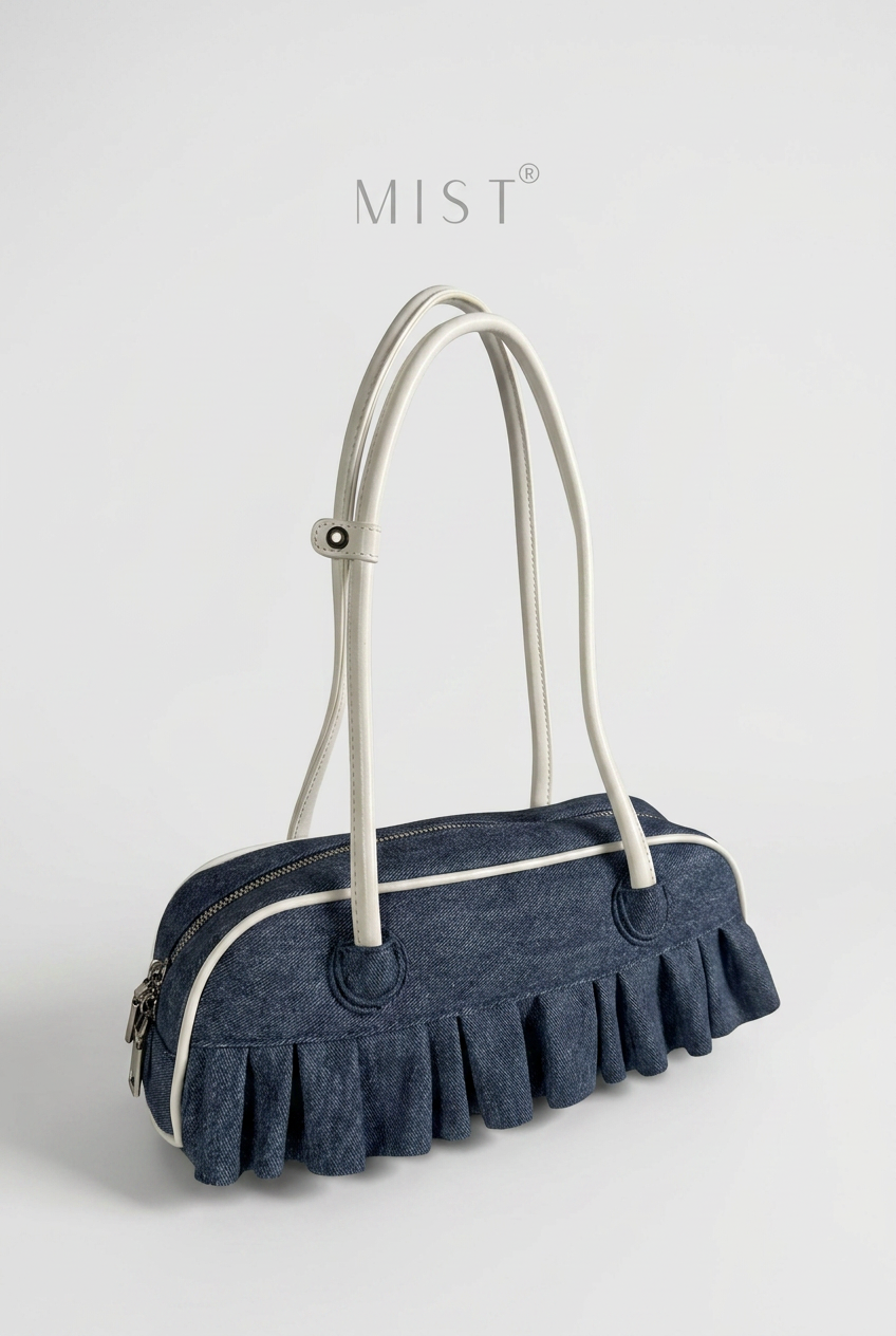 Ruffle Dark Denim