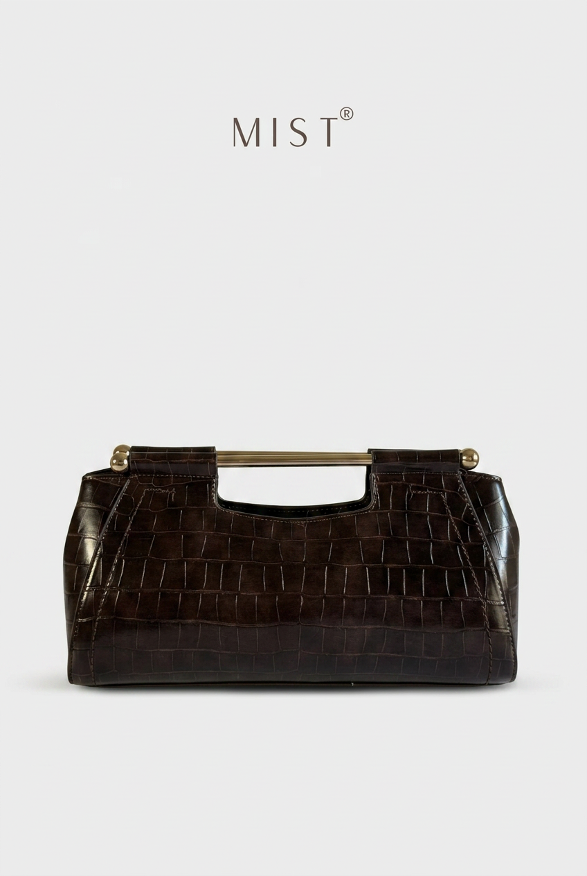 The Venezia Croco Grab Clutch