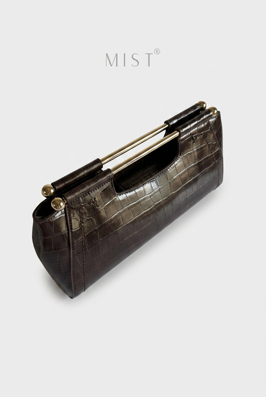 The Venezia Croco Grab Clutch