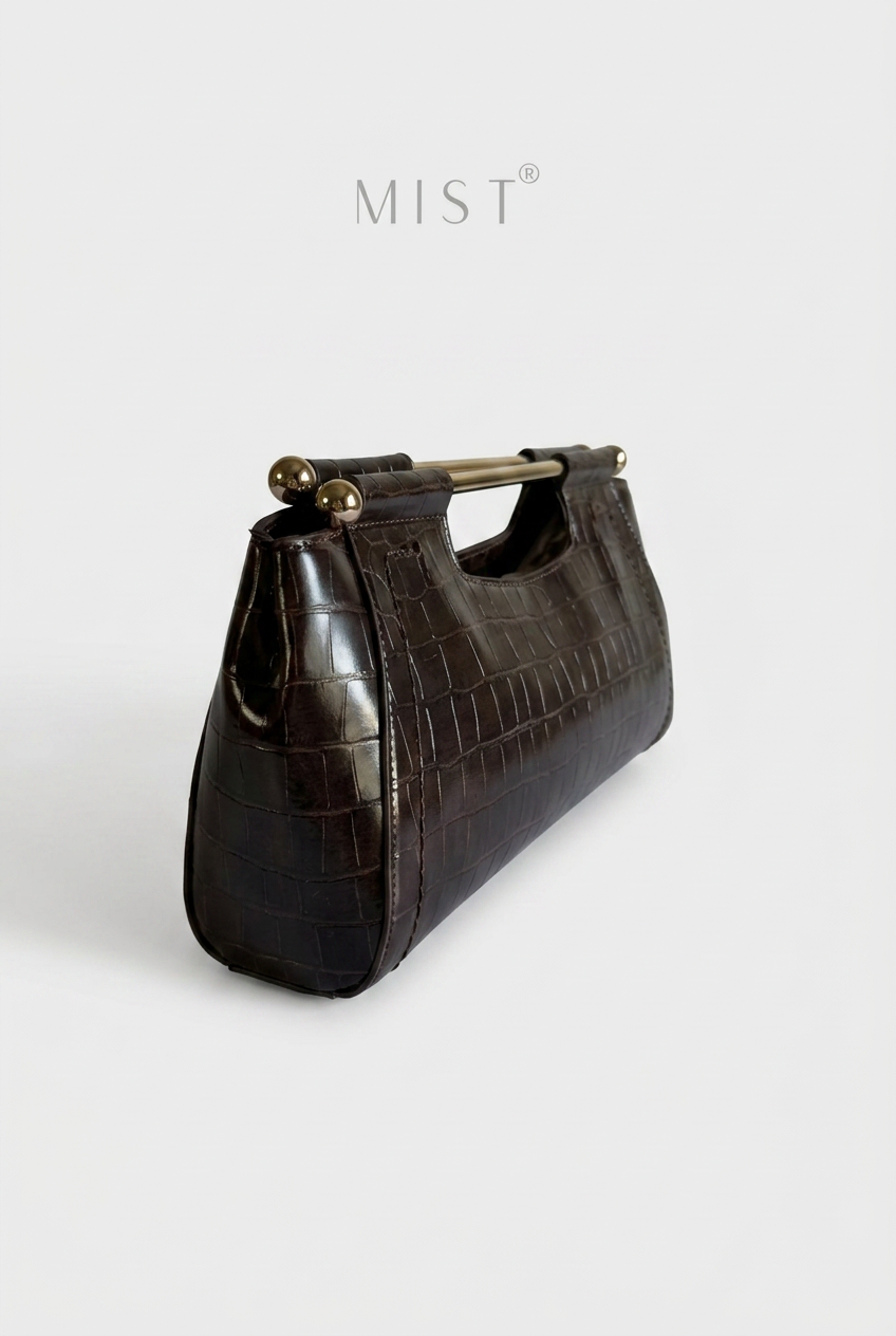 The Venezia Croco Grab Clutch