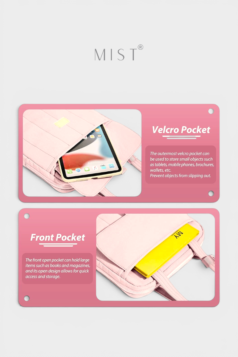 POOF Pink Laptop bag