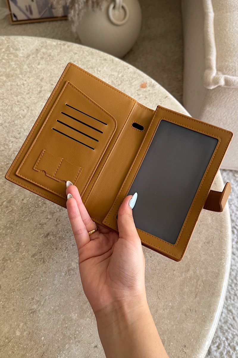Wander Passport & Mobile Phone Wallet Brown
