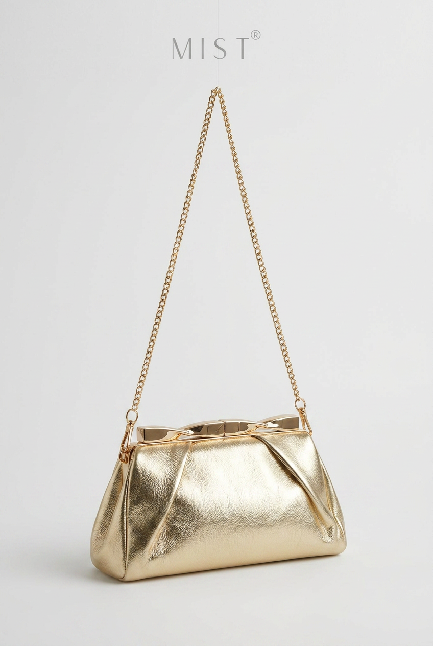 Anna Gold Clutch