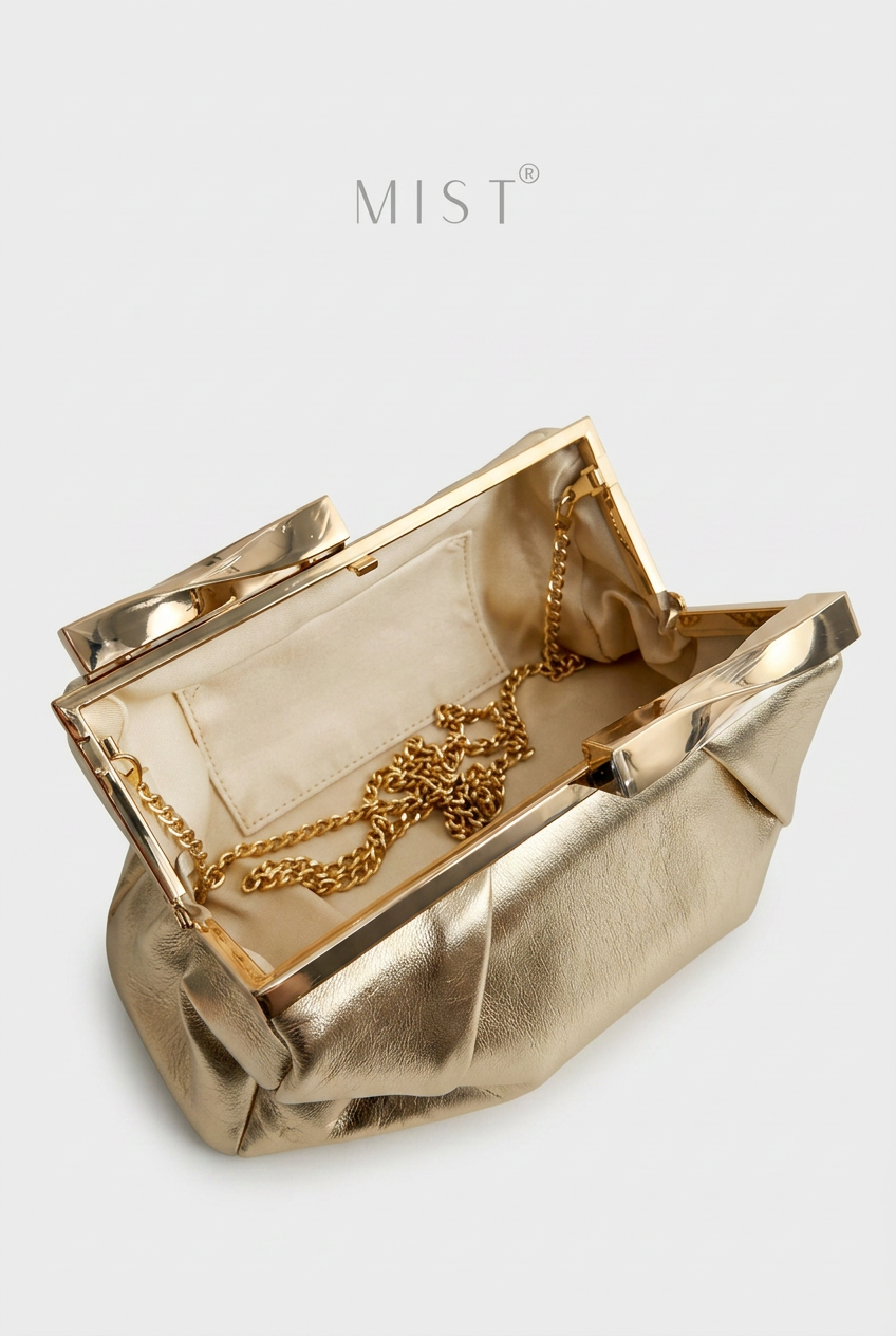 Anna Gold Clutch