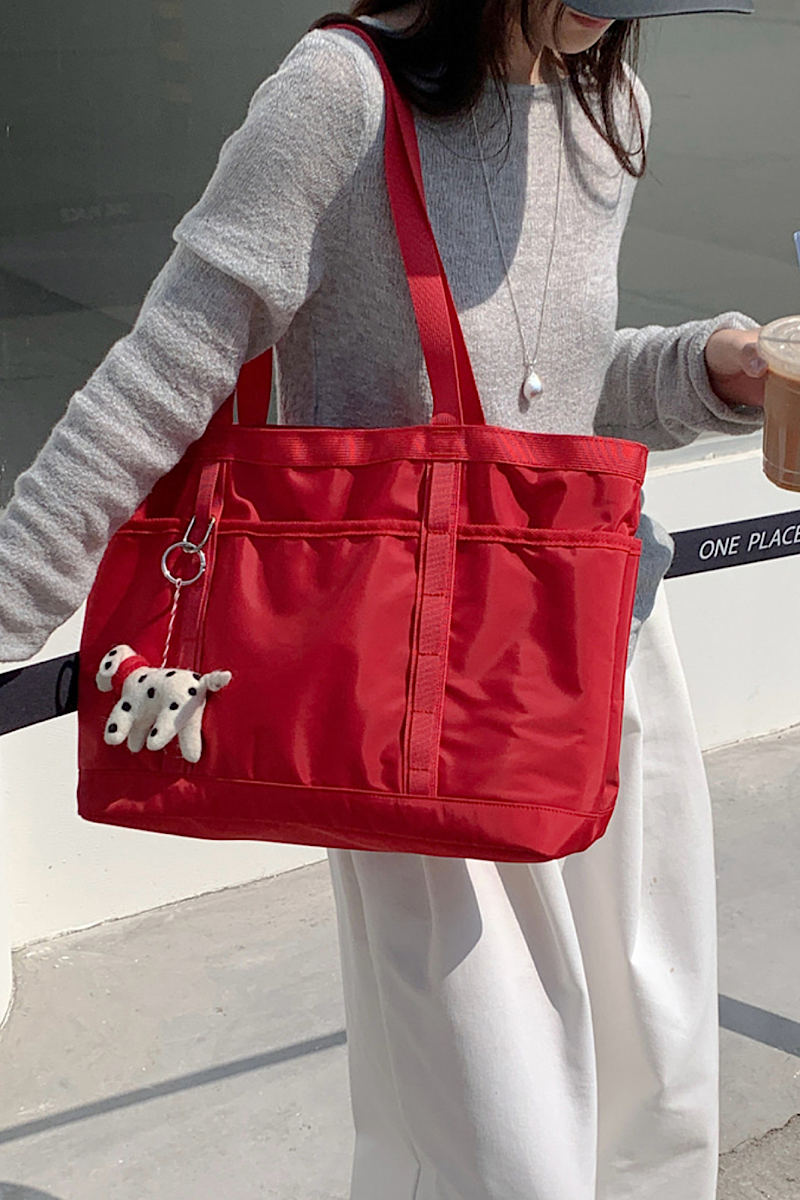 Jolie Shopper Tote Large – Red