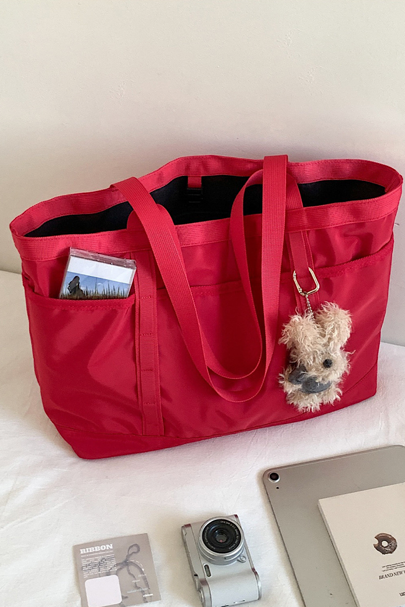 Jolie Shopper Tote Large – Red