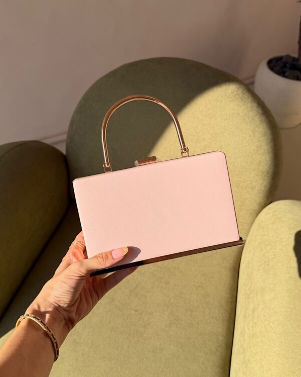 Afterglow Top Handle Clutch - Pink