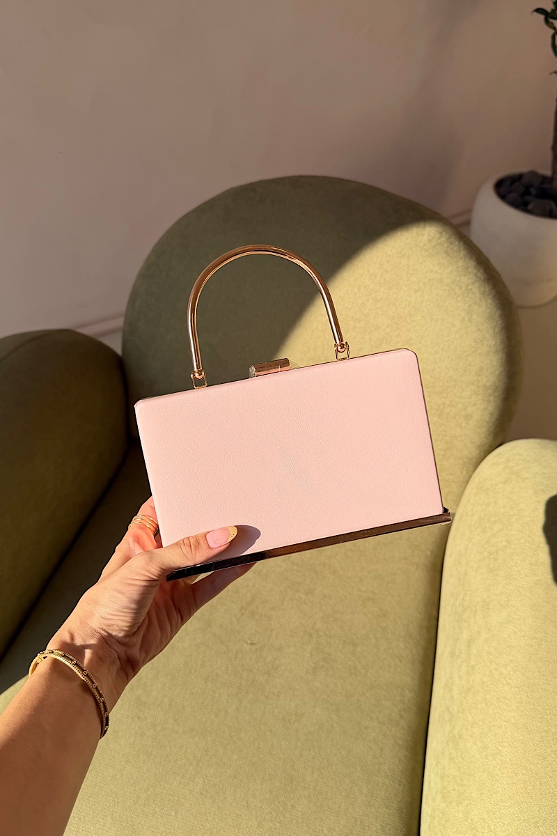 Afterglow Top Handle Clutch - Pink