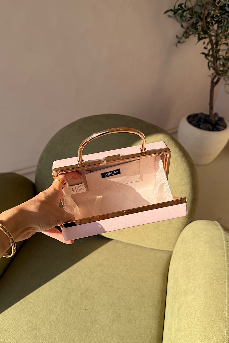 Afterglow Top Handle Clutch - Pink